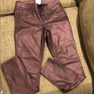 GB Girls Maroon Jeans
